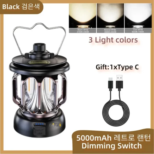 Retro Portable Camping Lantern