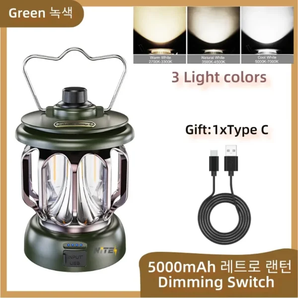 Retro Portable Camping Lantern