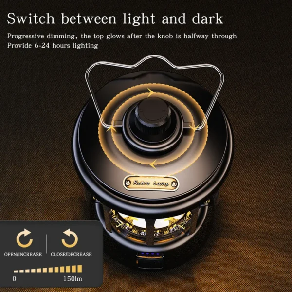 Retro Portable Camping Lantern