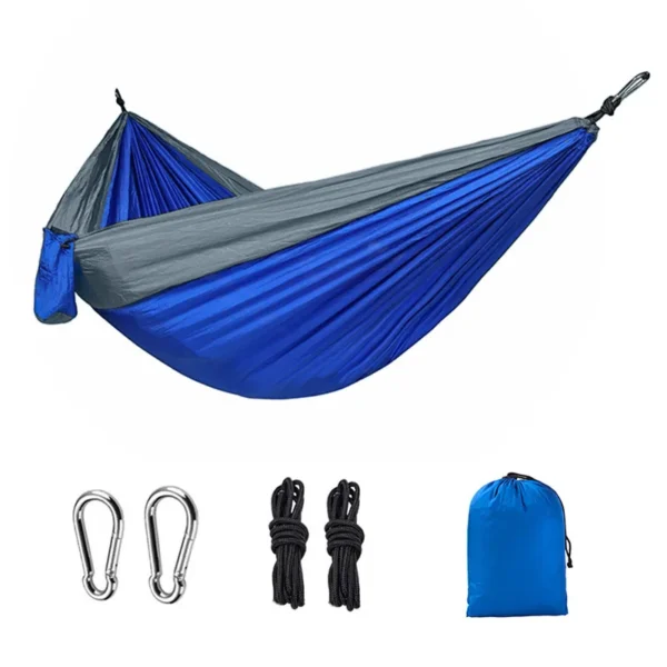Single Person Portable Camping Hammock Parachute Fabric