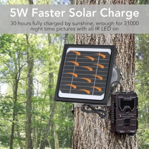 Solar Panel Kit for Trail Cameras 12V, 5W