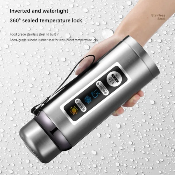 Stainless Steel LED Temperature Display Vacuum Flask