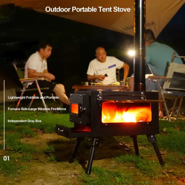Stainless Steel Wood Folding Stove