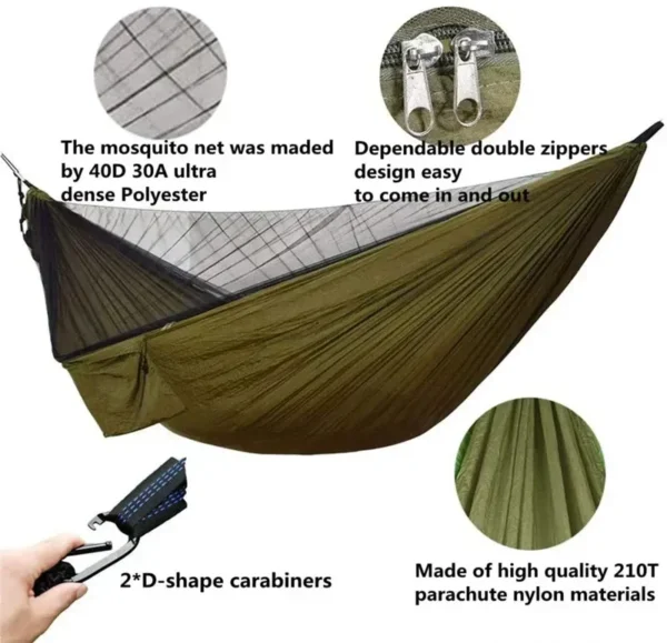 SWALLOWTAIL's Hammock with Bug Net and Rainfly Tarp