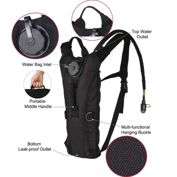 Tactical Hydration Backpack with 3L Bladder