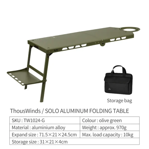 Thous Winds' Aluminum Folding Table