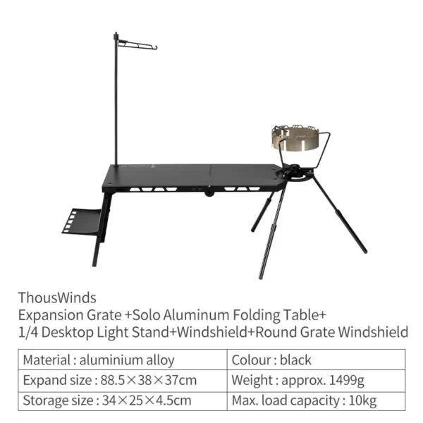 Thous Winds' Aluminum Folding Table