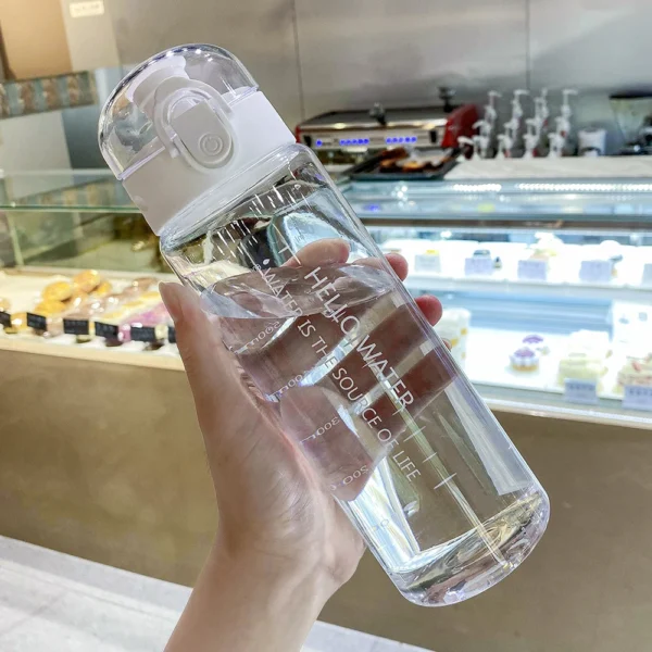 Transparent Water Bottle Portable Sport Cup