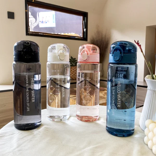 Transparent Water Bottle Portable Sport Cup