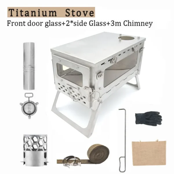 Tryhomy's 1mm Titanium Wood Stove
