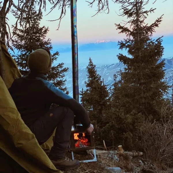 Tryhomy's 1mm Titanium Wood Stove