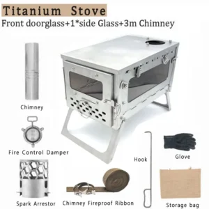 Tryhomy's 1mm Titanium Wood Stove