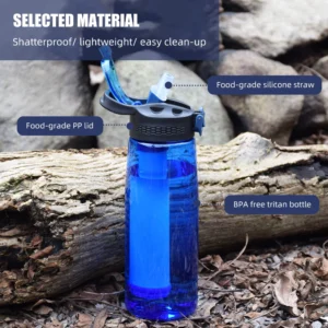 Water Bottle Triton with Water Filter Lockable Lid
