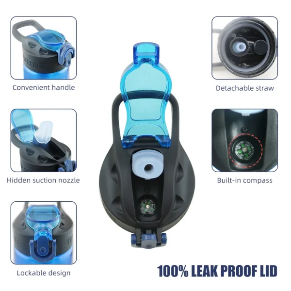 Water Bottle Triton with Water Filter Lockable Lid