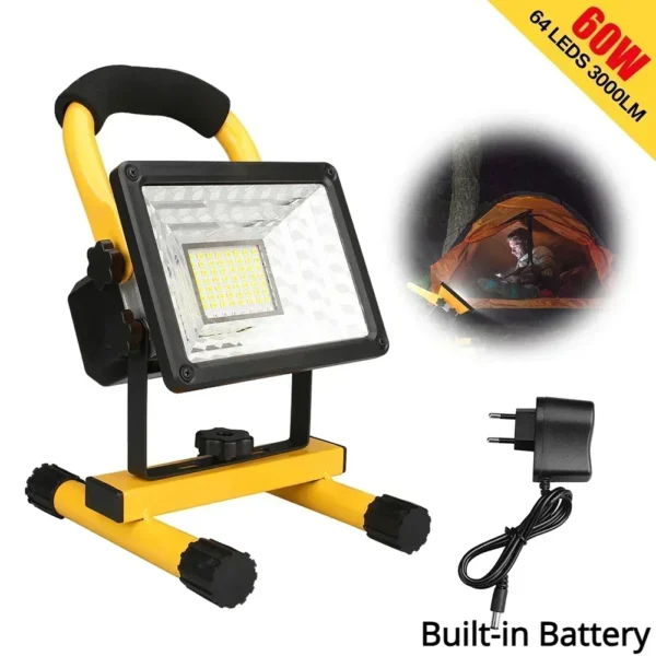 Waterproof Floodlight Emergency Spotlight Battery Powered