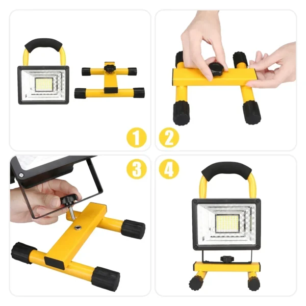 Waterproof Floodlight Emergency Spotlight Battery Powered