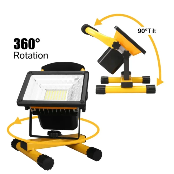 Waterproof Floodlight Emergency Spotlight Battery Powered