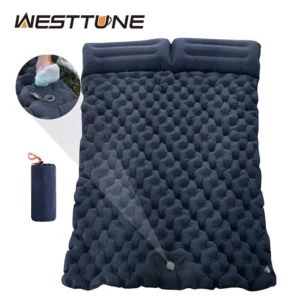 WESTTUNE's Double Inflatable Mattress with Built-in Pillow
