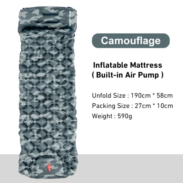 WESTTUNE's Sleeping Inflatable Mattress Built-in Pump