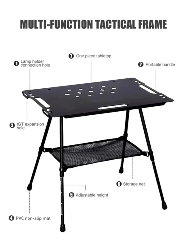 WESTTUNE's Tactical Folding Table with Accessories