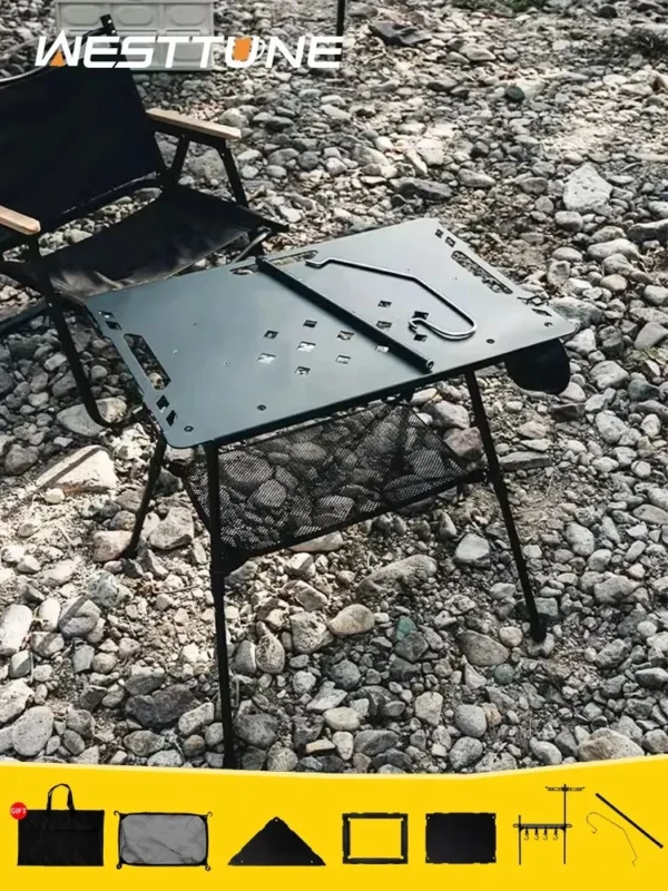 WESTTUNE's Tactical Folding Table with Accessories