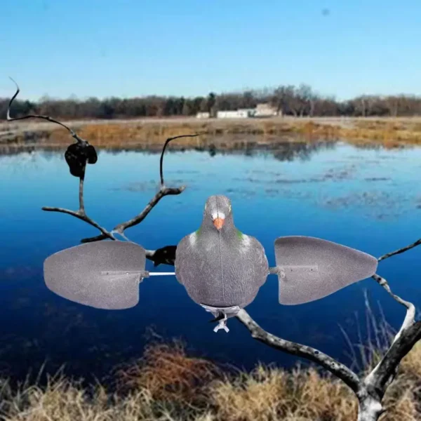 Wind-driven Pigeon Decoys