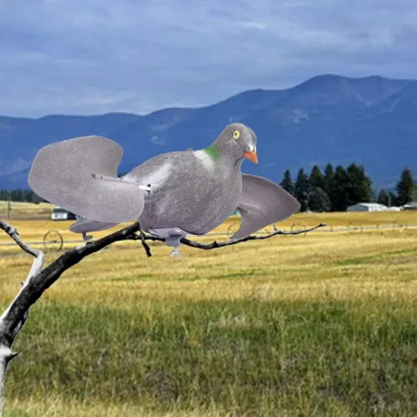 Wind-driven Pigeon Decoys