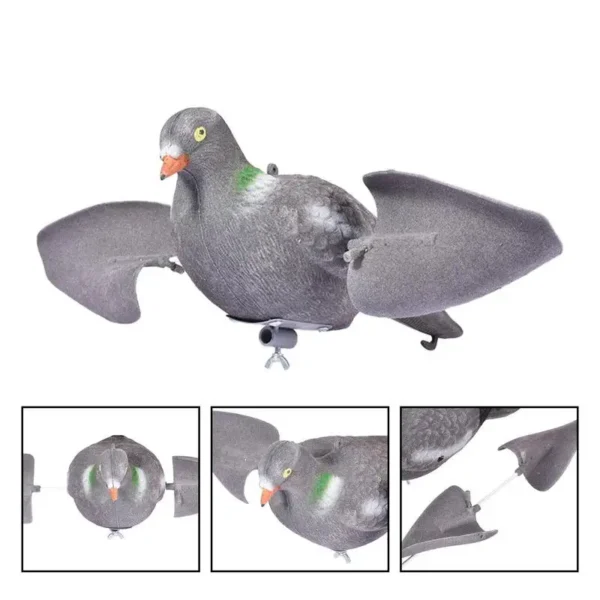 Wind-driven Pigeon Decoys
