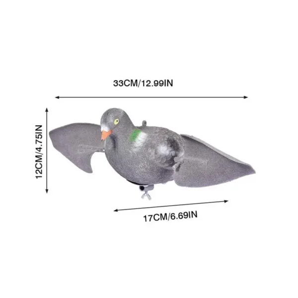 Wind-driven Pigeon Decoys