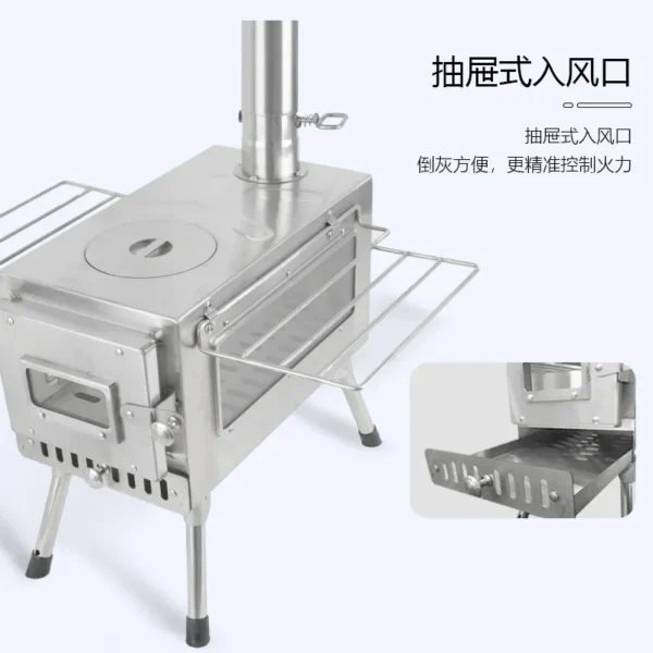 XBEES's Stainless Steel Firewood Heating Stove