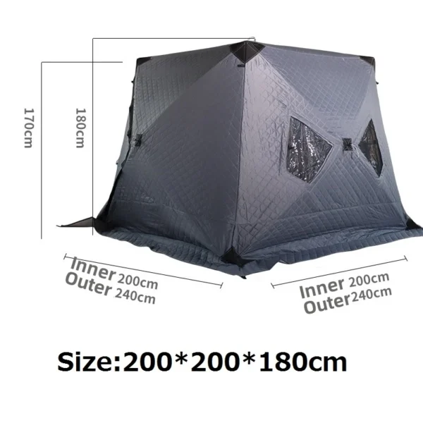 XC USHIO's  Winterized Shelter for Ice Fishing