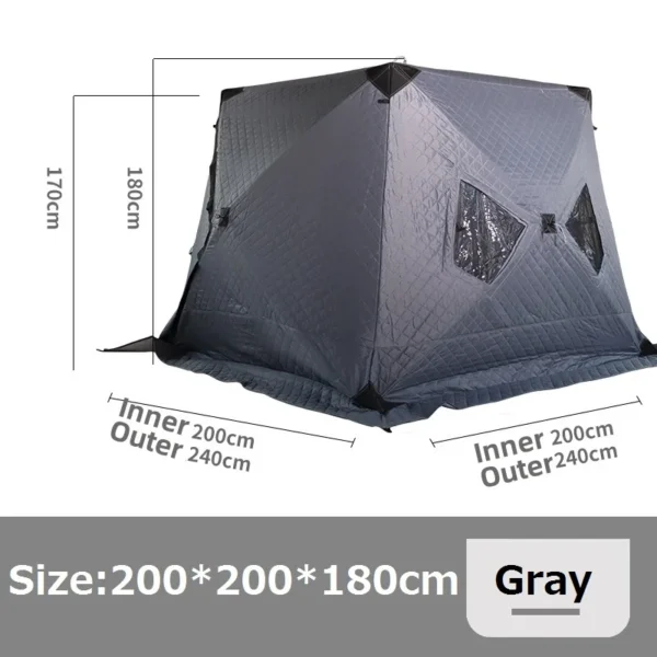 XC USHIO's  Winterized Shelter for Ice Fishing