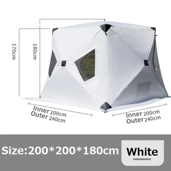 XC USHIO's  Winterized Shelter for Ice Fishing