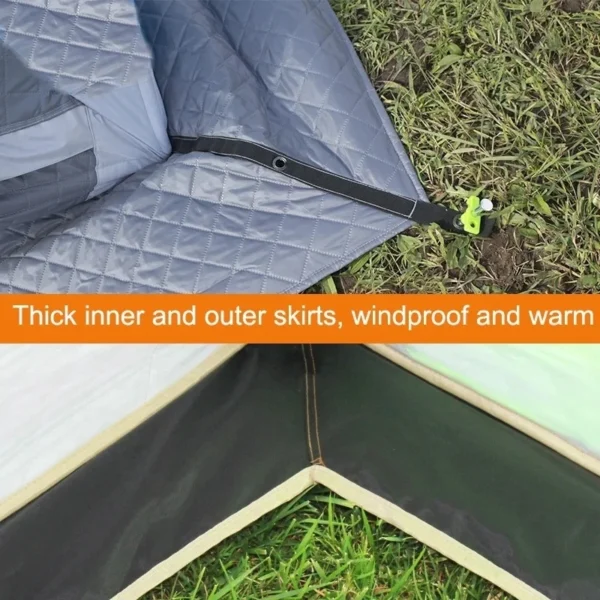 XC USHIO's  Winterized Shelter for Ice Fishing
