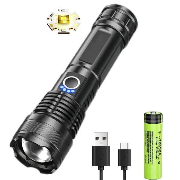 XIWANGFIRE's USB Rechargeable LED Flashlight