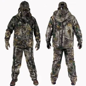 XIZOU's 4 PC Winter Bionic Camouflage Hunting Suit
