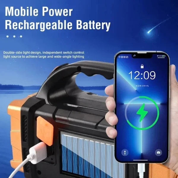 ZHIYU's  Solar LED Flashlight