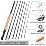 Goture 9FT Fly Fishing Rod Set 5/6WT 8pcs with Fishing Tackle Bag - Image 2