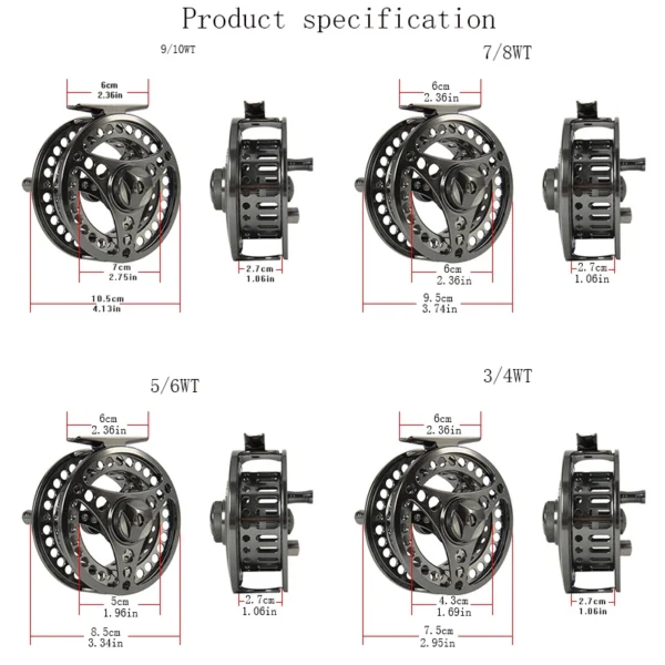 ANGLER DREAM's Fly Reel 3/4 5/6 7/8 9/10WT Fly Fishing Reel