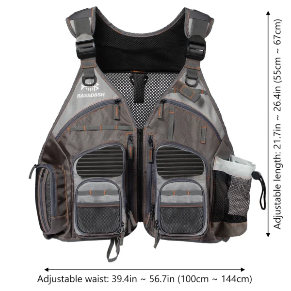 BASSDASH's  Fishing Vest Adjustable