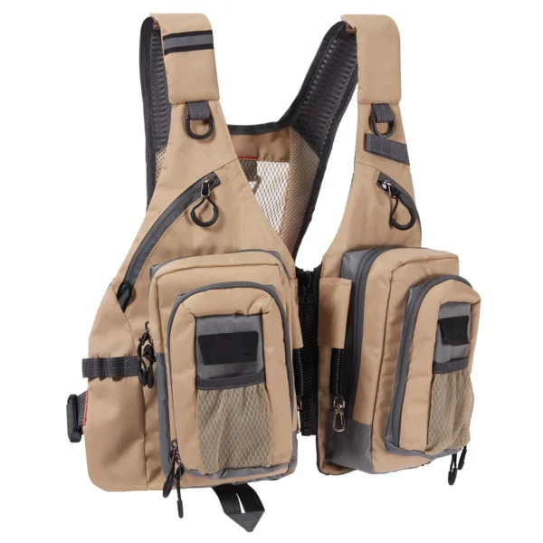 BASSDASH's Fly Fishing Vest with Pockets Adjustable Size
