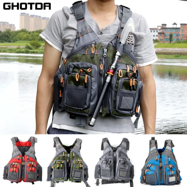 GHOTDA's  Life Jacket Vest for Fishing