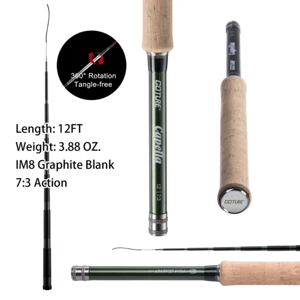 Goture 12FT/3.6M Fly Fishing Rod
