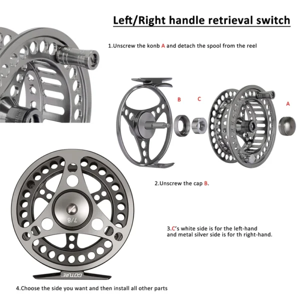 Goture 3/4 5/6 7/8 9/10 WT Fly Fishing Reels