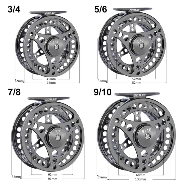 Goture 3/4 5/6 7/8 9/10 WT Fly Fishing Reels