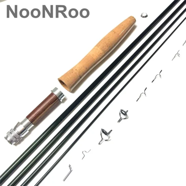 NooNRoo DIY Fly Fishing Rod Combo Kit Fly Blank, A Grade Cork Grip, Combo, IM8, 9ft, 3 WT, 5 Wt, 6wt - Image 2