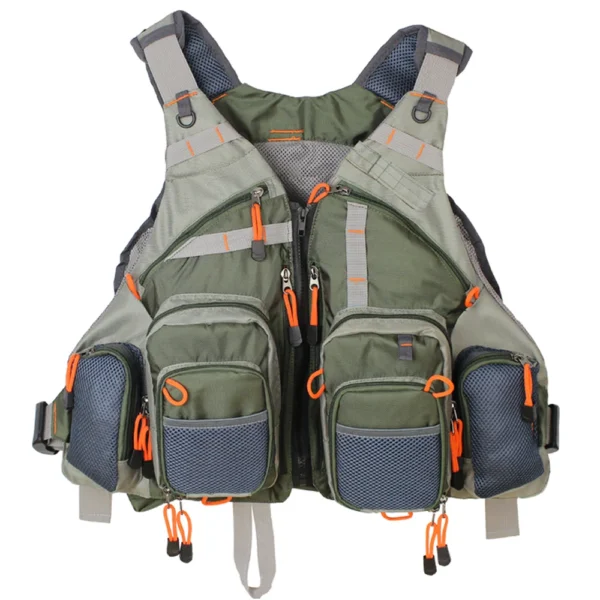 KYLEBOOKER's Fly Fishing Vest Adjustable Size Multiple Pockets