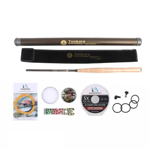 MAXIMUMCATCH's 9-13FT 7:3 Telescoping Tenkara Fly Fishing Rod Fast Action 9 Segments