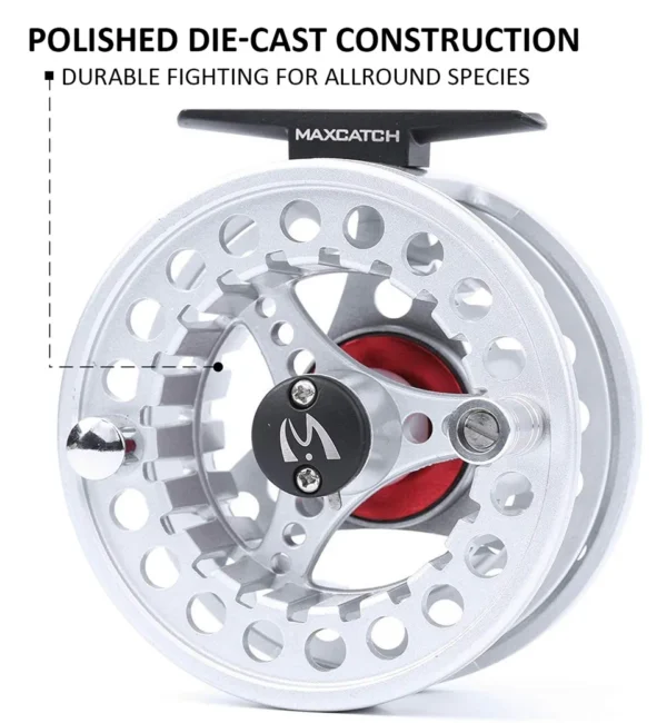 MAXIMUMCATCH's ECO 3/4/5/6/7/8WT Fly Reel with Fly Lines Combo