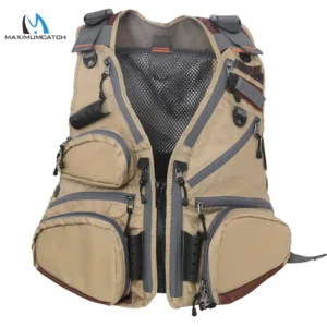 MAXIMUMCATCH's Fly Fishing Vest Pack Adjustable Mesh